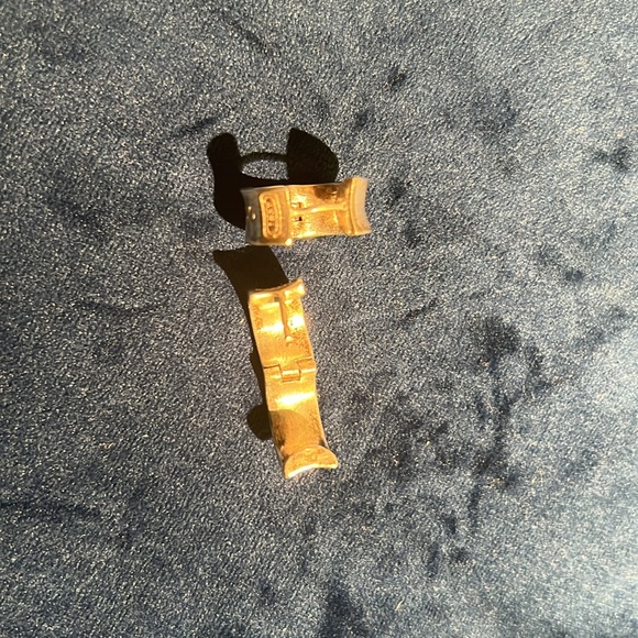 Tiffany & Co. Sterling Silver 1837 Hoop Huggie Earrings (Needs Repair) - Picture 3 of 5